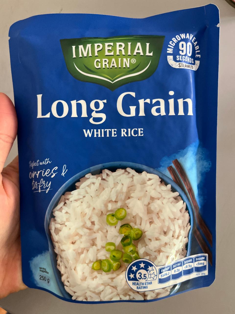 Fotografie - Long grain white rice Imperial Grain
