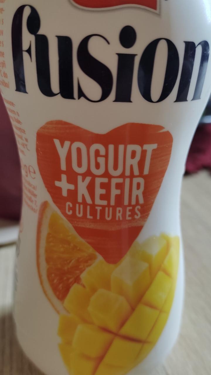 Fotografie - Fusion Yogurt+Kefir cultures Mango & Pomeranč Müller