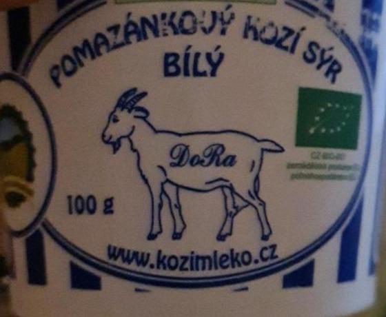 Fotografie - Pomazánkový kozí sýr bílý bio DoRa