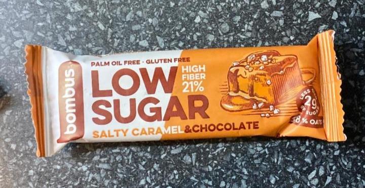 Fotografie - Low Sugar Salty Caramel & Chocolate bar Bombus