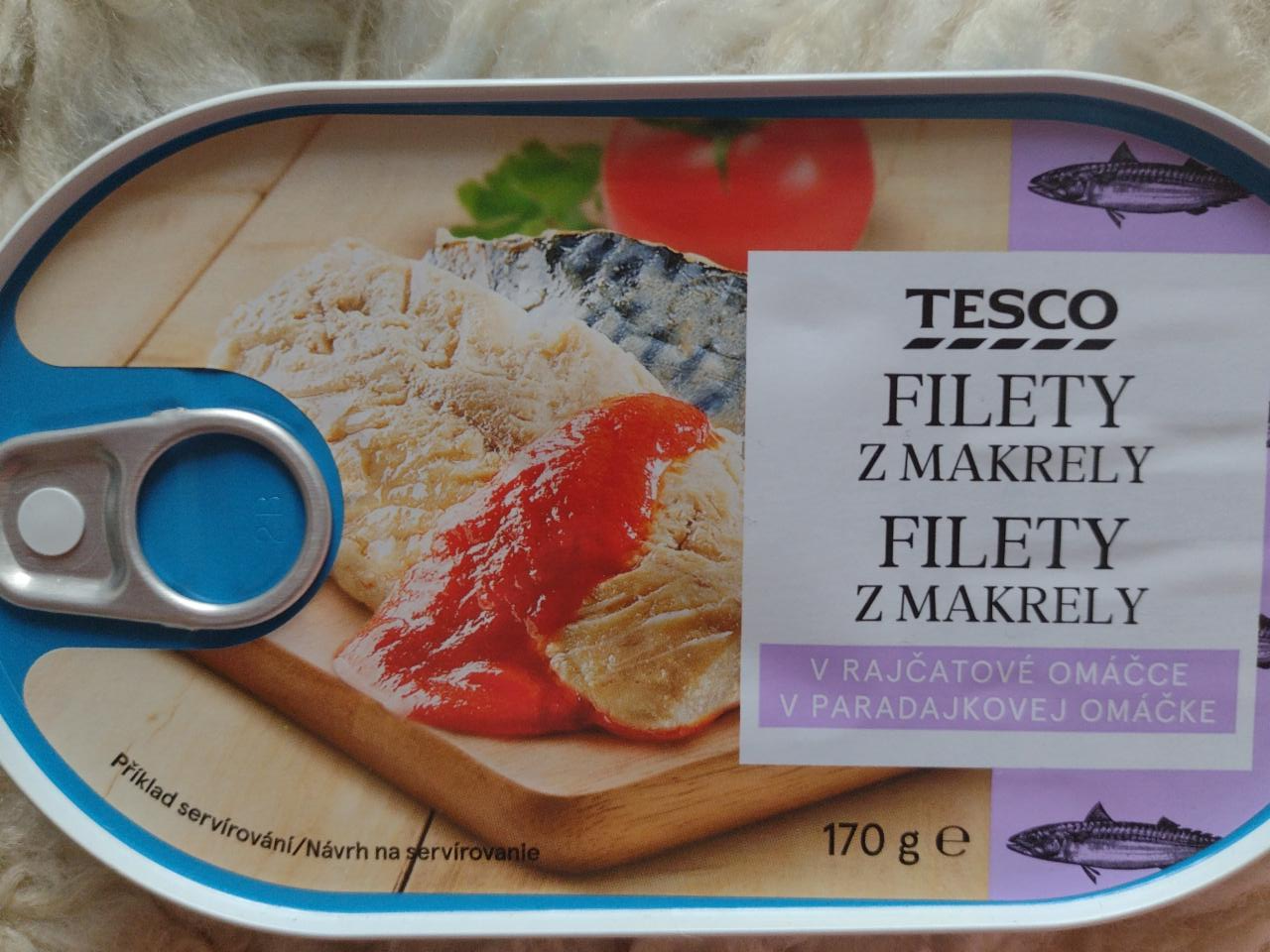 Fotografie - Filety z makrely v rajčatové omáčce Tesco