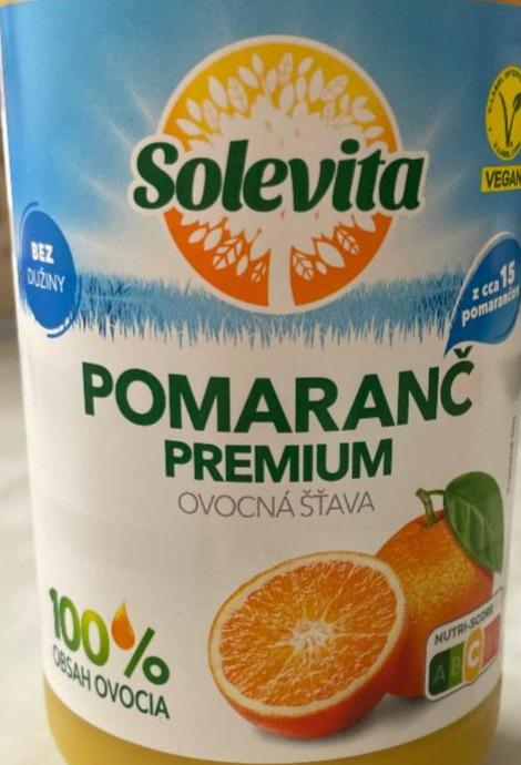 Fotografie - Pomaranč premium ovocná šťava Solevita