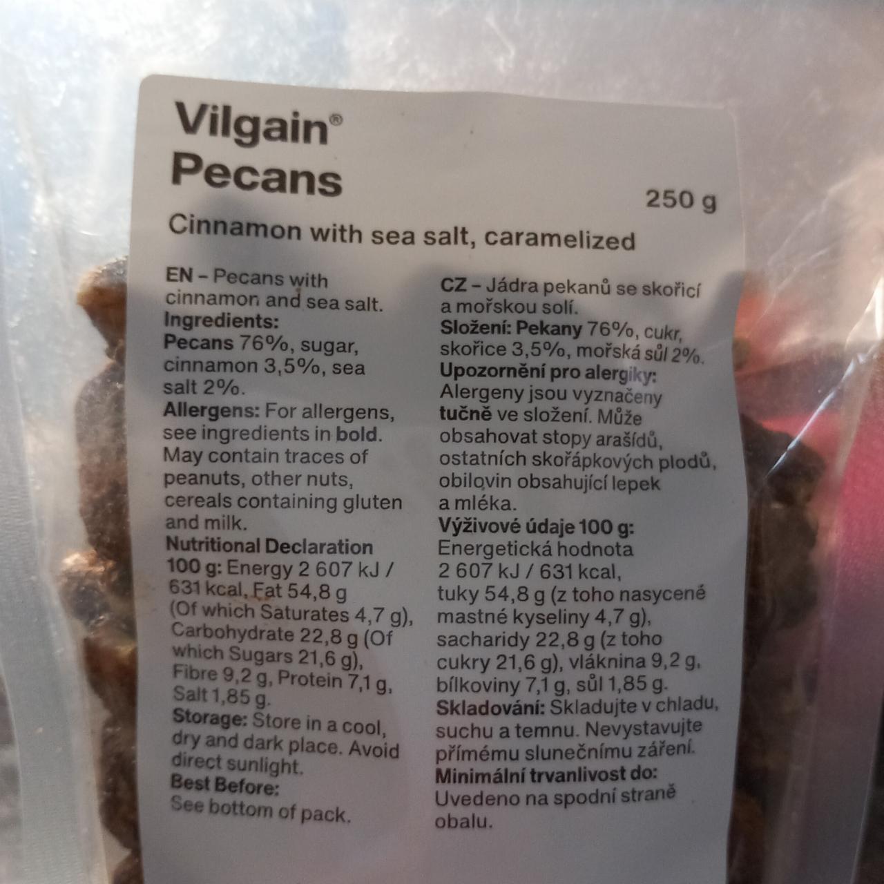 Fotografie - Pecans Cinnamon with sea salt, caramelized Vilgain