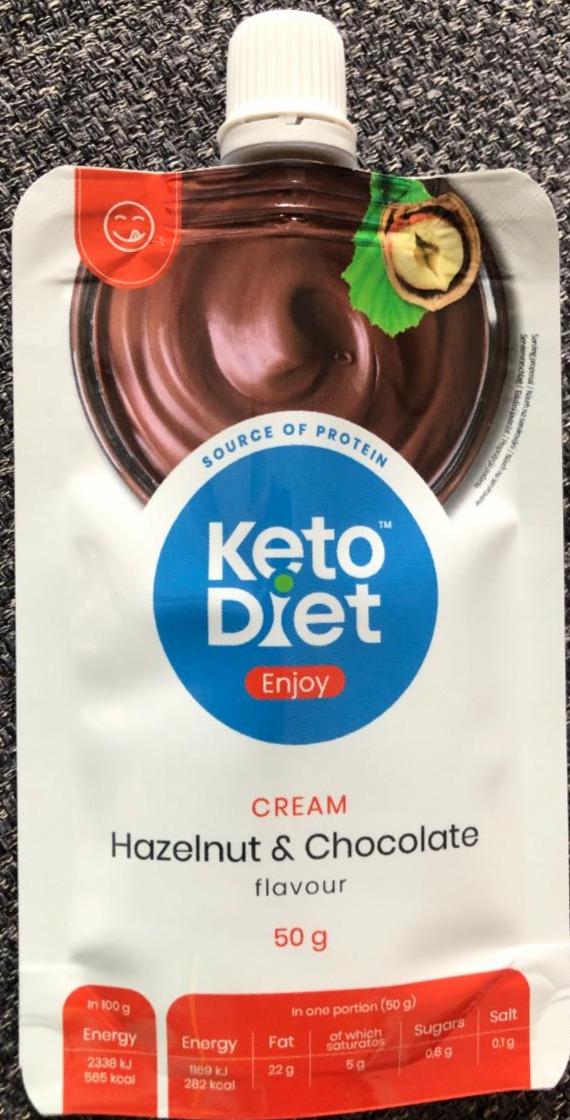 Fotografie - Cream hazelnut & chocolate flavour KetoDiet