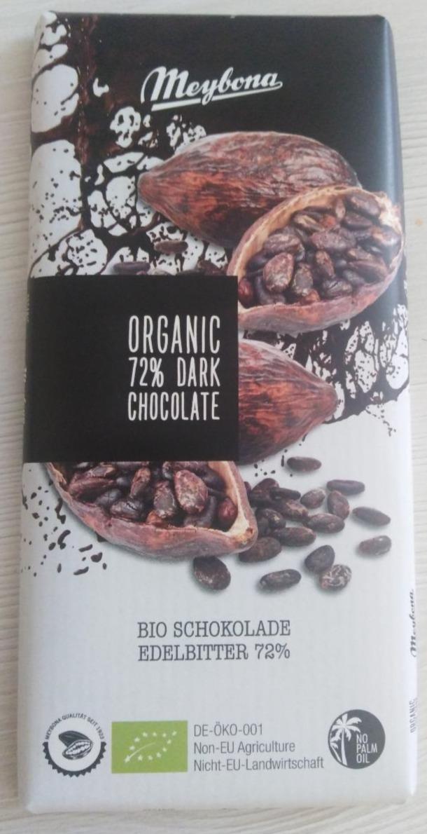 Fotografie - Organic 72% dark chocolate Meybona