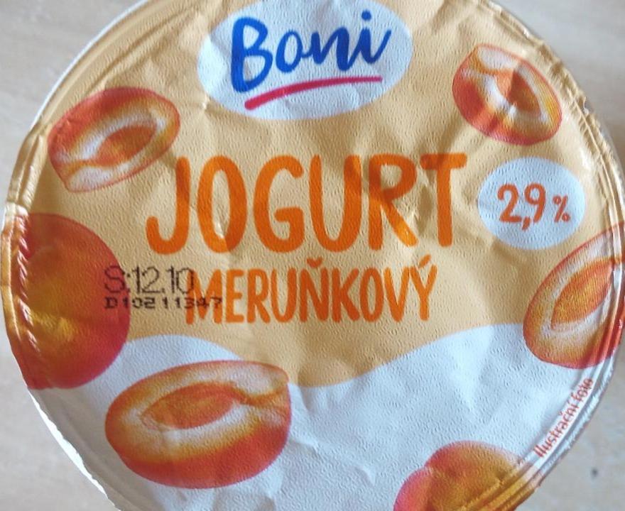 Fotografie - Jogurt meruňkový 2,9% Boni