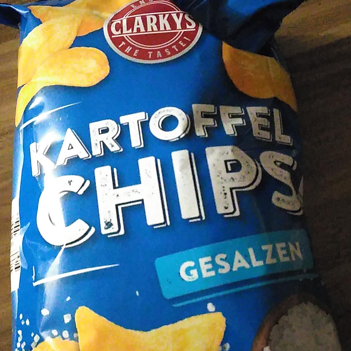 Fotografie - Kartoffel Chips gesalzen Clarkys