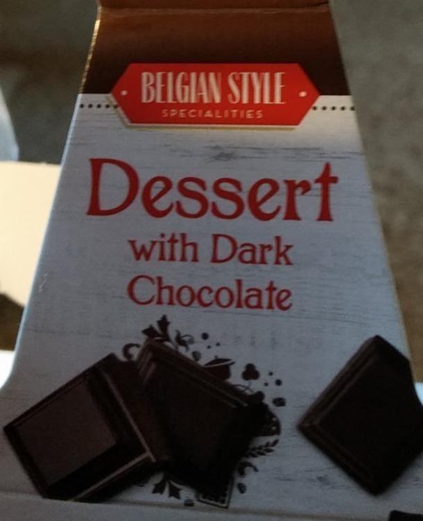 Fotografie - Dessert with Dark Chocolate Belgian Style
