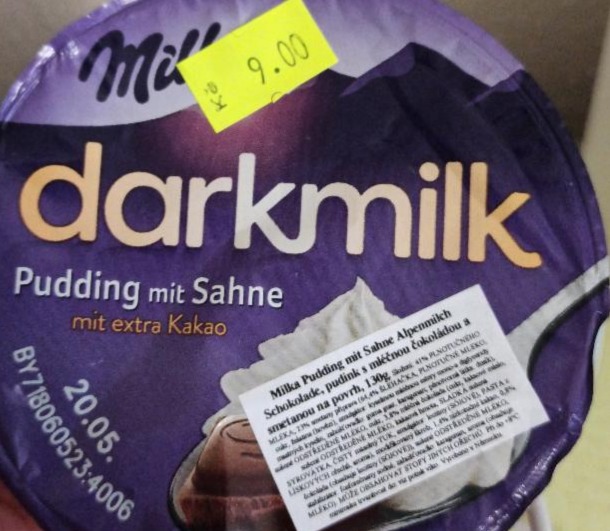 Fotografie - darkmilk Pudding mit Sahne Milka