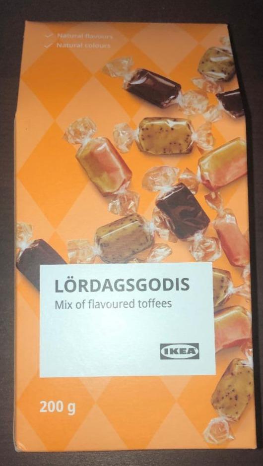 Fotografie - Lördagsgodis Mix of flavoured toffees Ikea