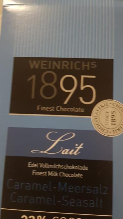 Fotografie - Caramel Seasalt 32% Cocoa Weinrichs's 1895 Finest Chocolate