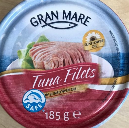 Fotografie - Gran mare tuna filets in sunflower oil