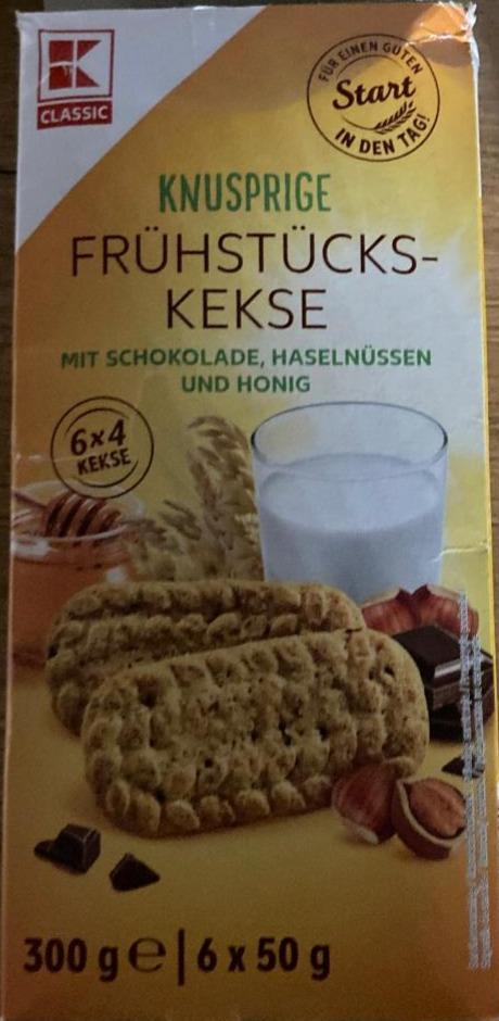 Fotografie - Knusprige Frühstücks-Kekse mit Schokolade Haselnüssen und Honig K-Classic