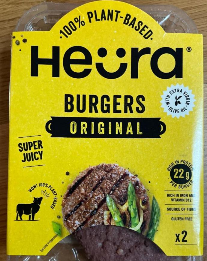 Fotografie - 100% plant-based burgers original Heura