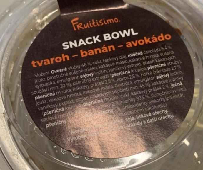 Fotografie - Snack bowl tvaroh banán avokádo Fruitisimo