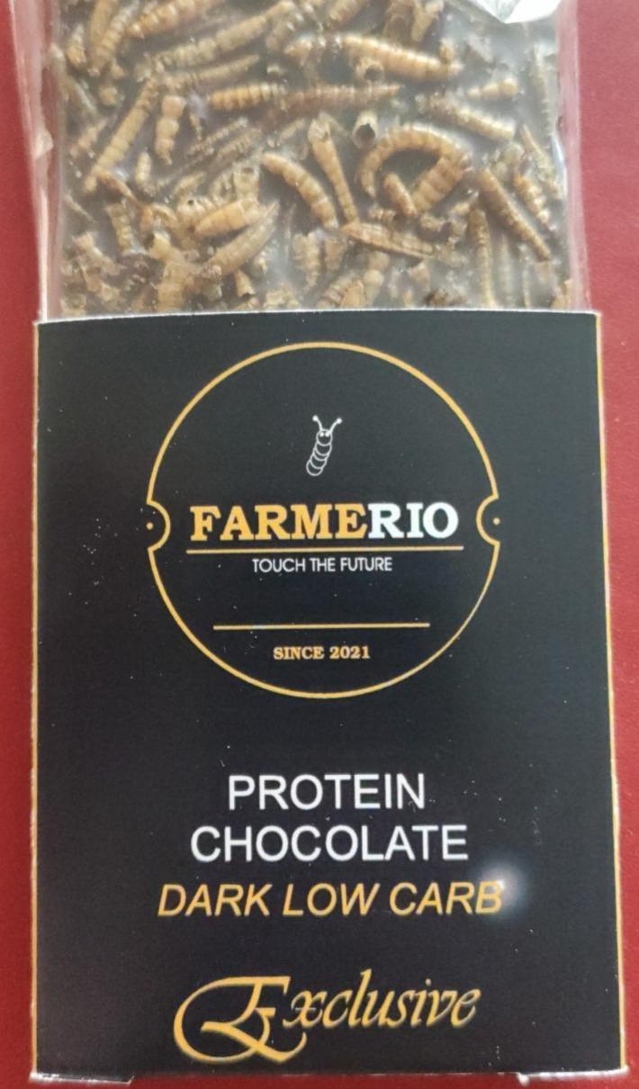 Fotografie - Protein chocolate dark low carb Farmerio