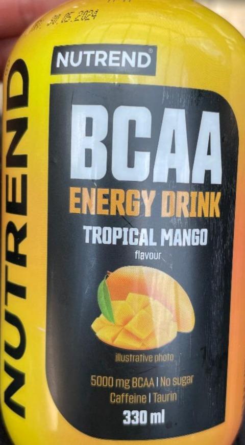 Fotografie - BCAA energy drink tropical mango Nutrend