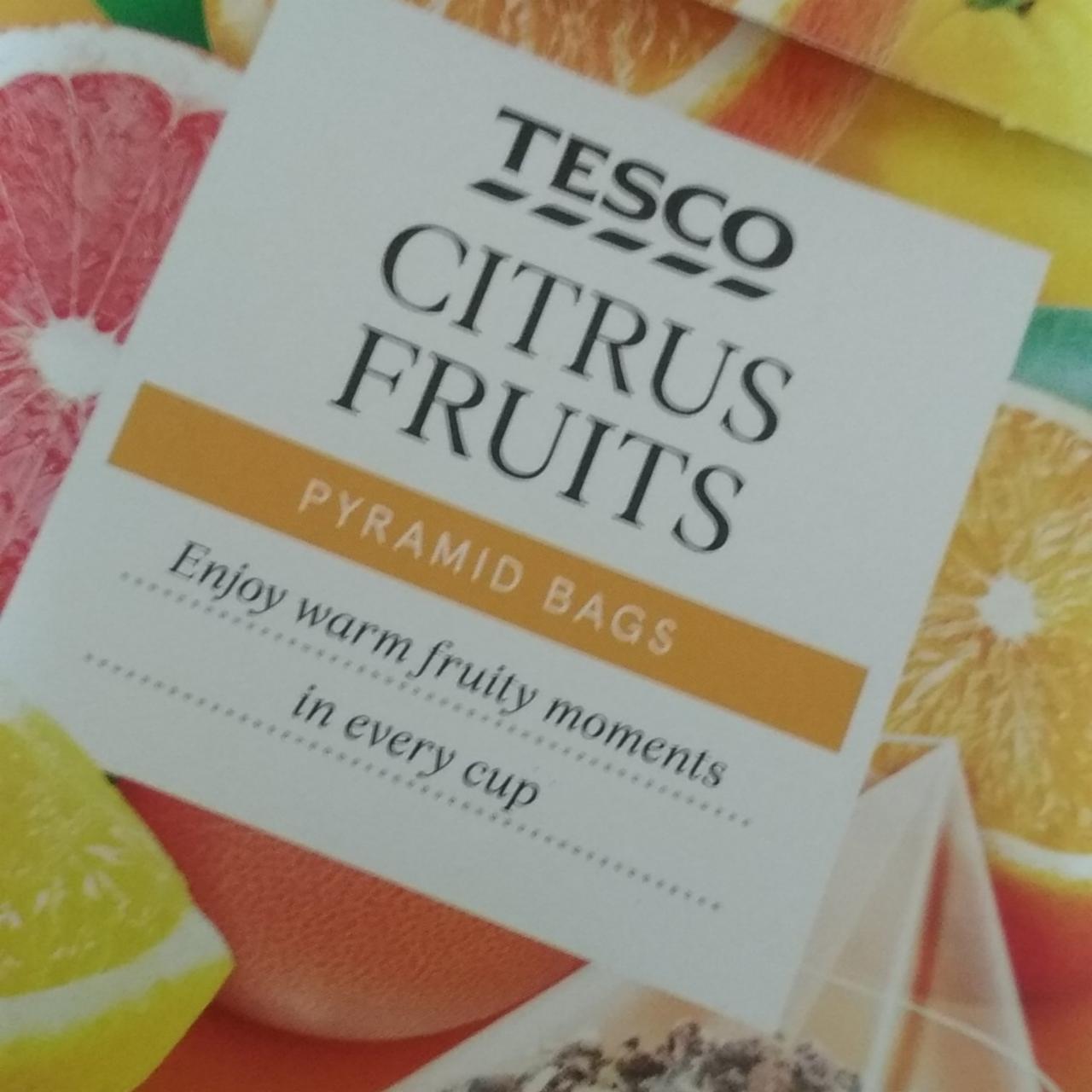 Fotografie - Citrus Fruits pyramid bags Tesco