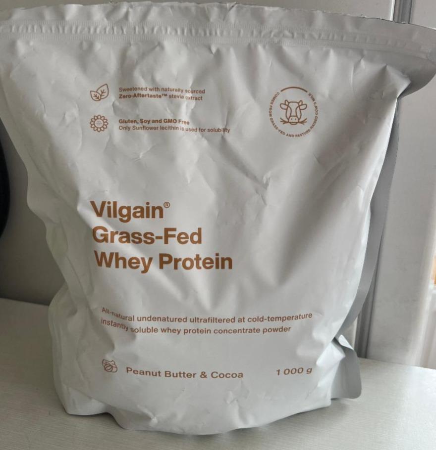 Fotografie - Grass-Fed Whey Protein Peanut Butter & Cocoa Vilgain