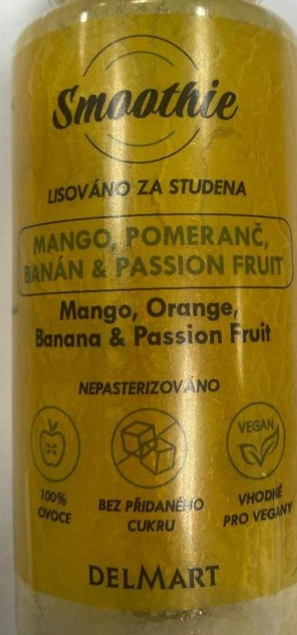 Fotografie - Smoothie Mango, pomeranč, banán & passion fruit Delmart