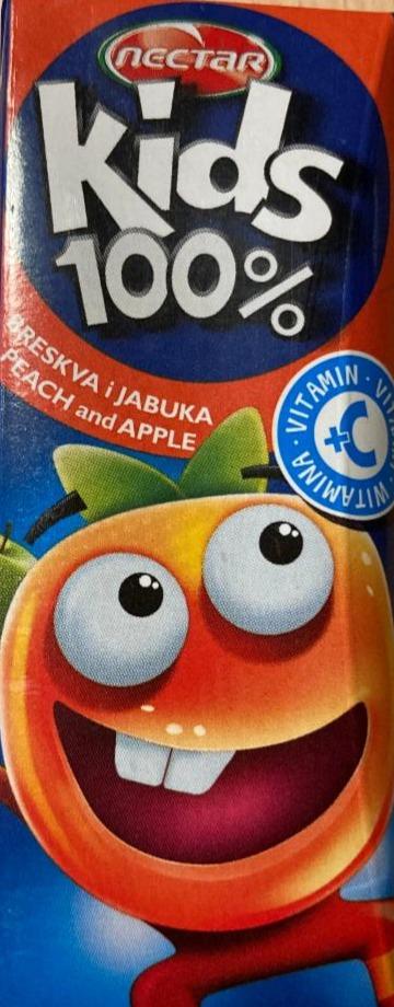 Fotografie - Kids 100% peach and appple (broskev a jablko džus) Nectar