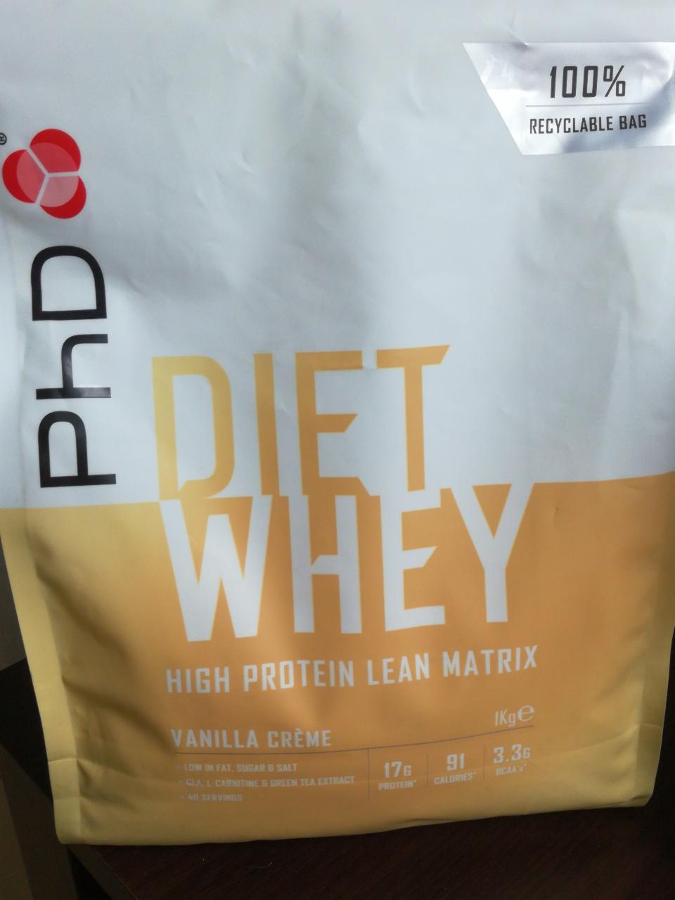 Fotografie - Diet Whey High Protein lean matrix Vanilla crème PhD