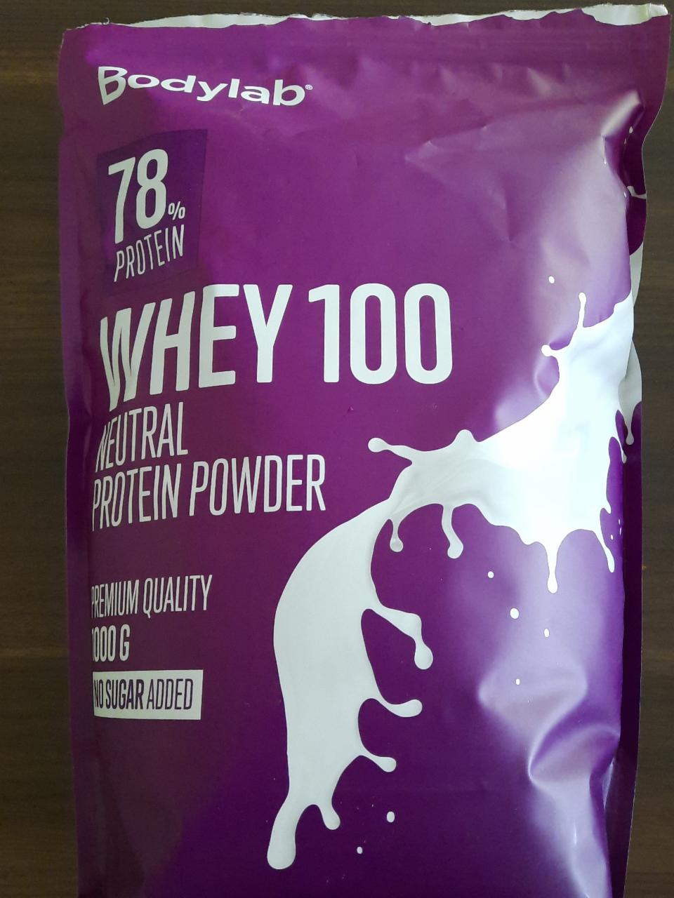 Fotografie - Whey 100 Neutral Protein Powder Bodylab