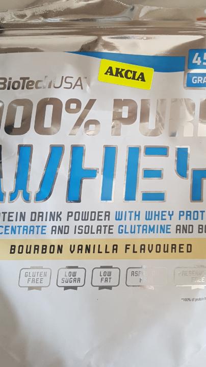 Fotografie - BioTech 100% PureWhey protein bourbon vanilla