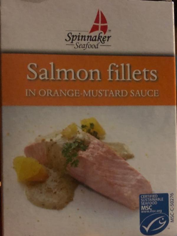 Fotografie - Salmon fillets in orange-mustard sauce Spinnaker Seafood