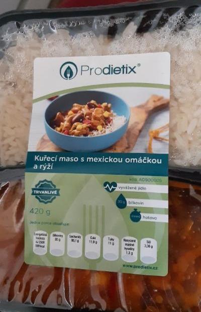Fotografie - Kuřecí maso s mexickou omáčkou a rýží Prodietix