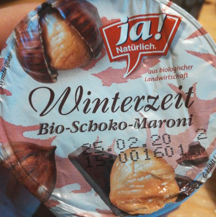 Fotografie - Joghurt Winterzeit Bio-Schoko-Maroni Ja! Natürlich.