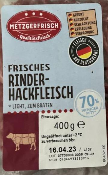 Fotografie - Frisches Rinderhackfleisch Metzgerfrisch
