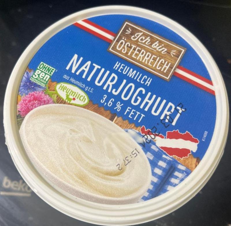 Fotografie - Heumilch Naturjoghurt 3,6% Fett Ich bin Österreich