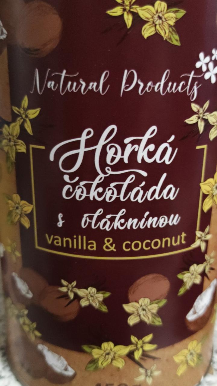 Fotografie - Horká čokoláda s vlákninou vanilla & coconut Natural products