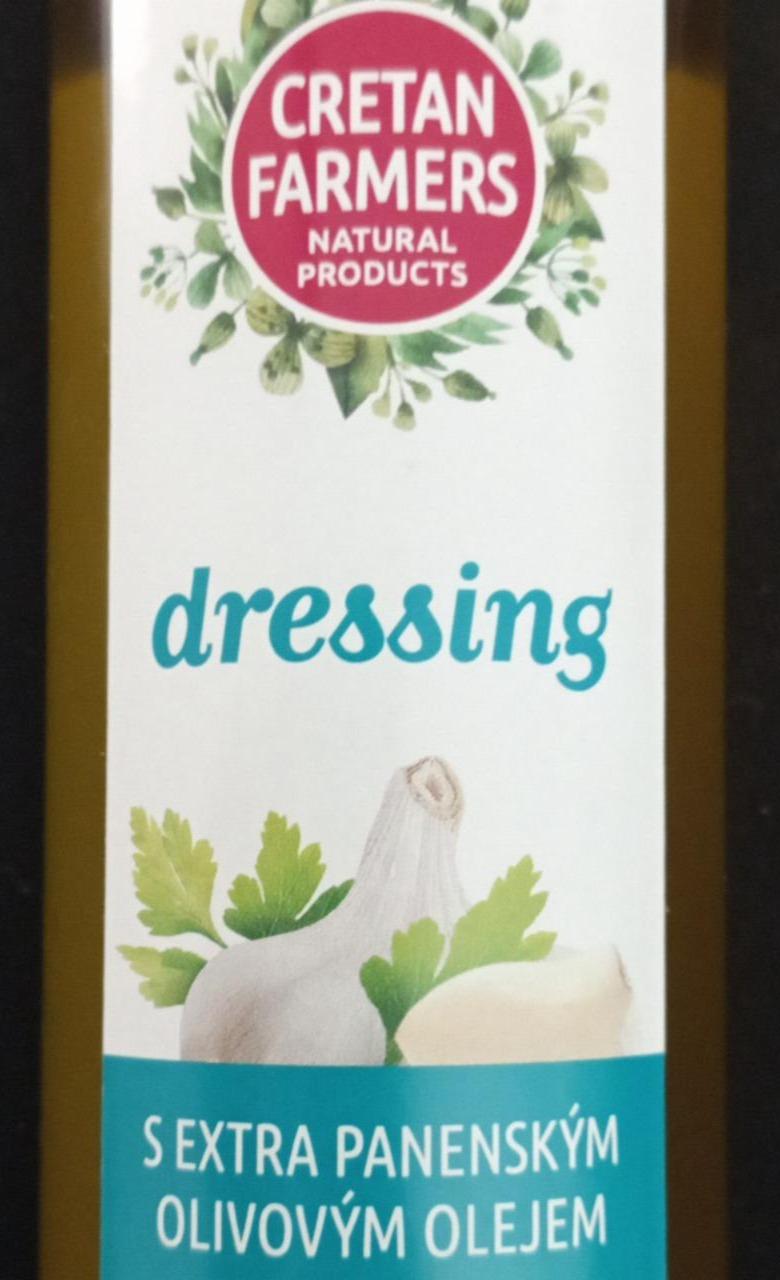 Fotografie - Dressing s extra panenským olivovým olejem ochucený česnekem Cretan Farmers