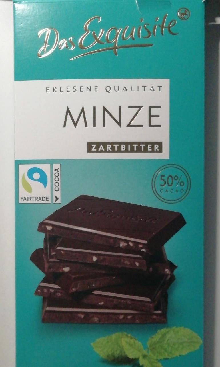 Fotografie - Minze Zartbitter Schokolade 50% cacao Das Exquisite