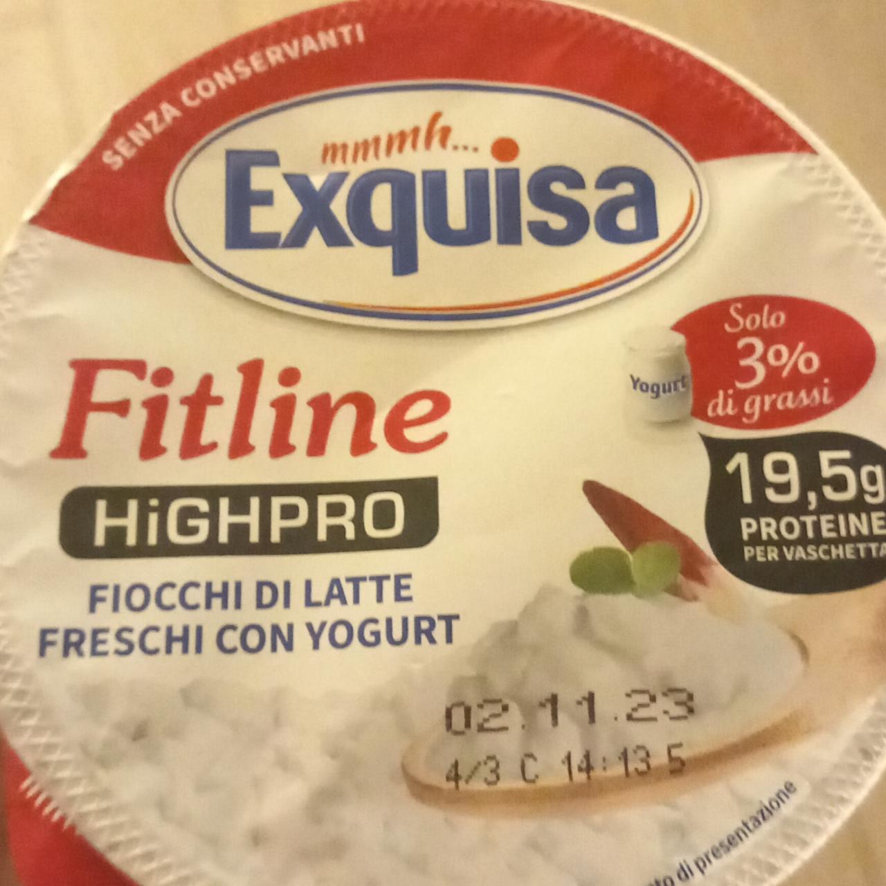 Fotografie - Fitline fiocchi di latte freschi con yogurt 3% Exquisa