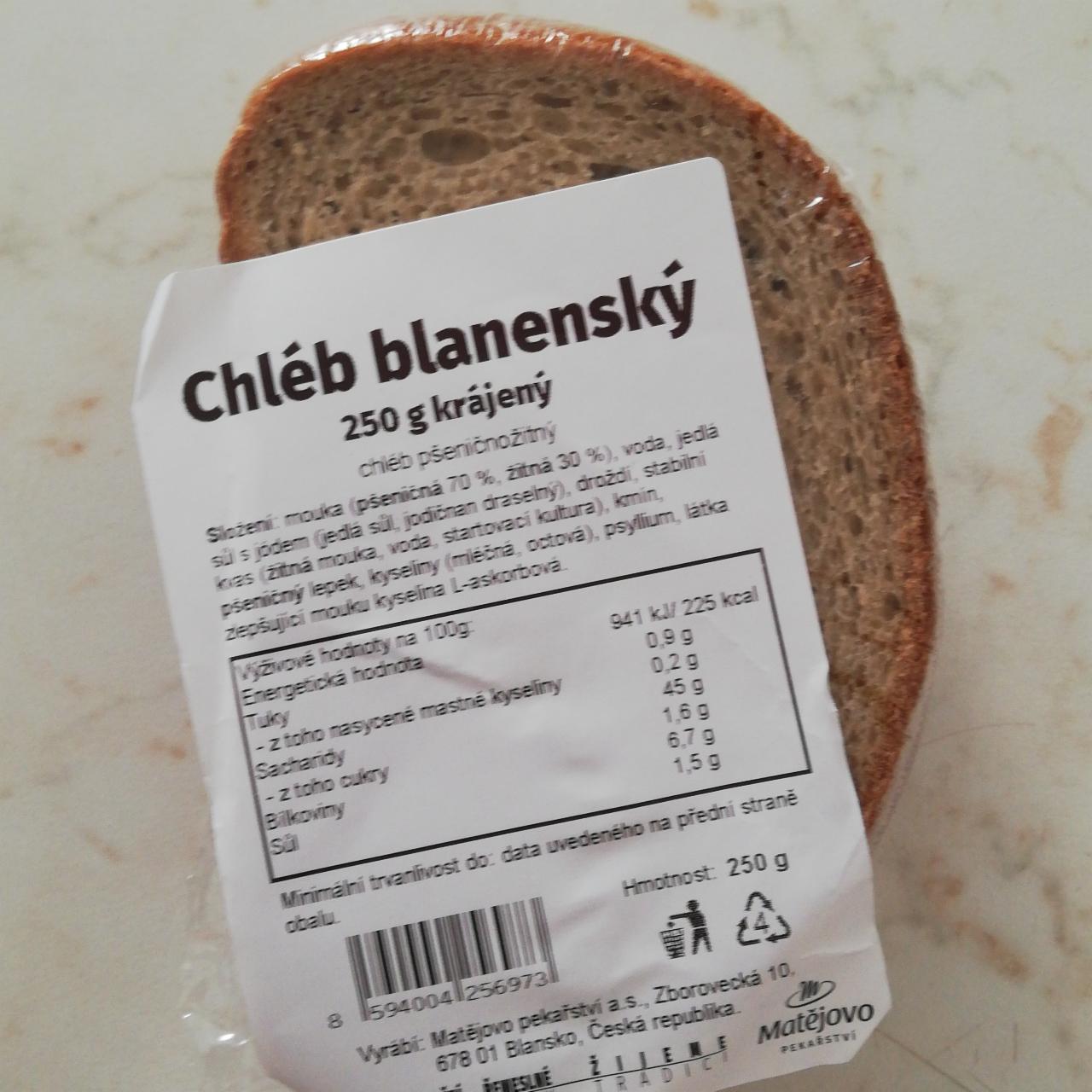 Fotografie - Chléb blanenský Matějovo pekařství