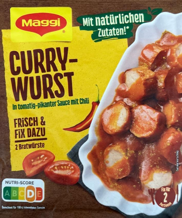Fotografie - Curry-Wurst in tomatig-pikanter Sauce mit Chili Maggi