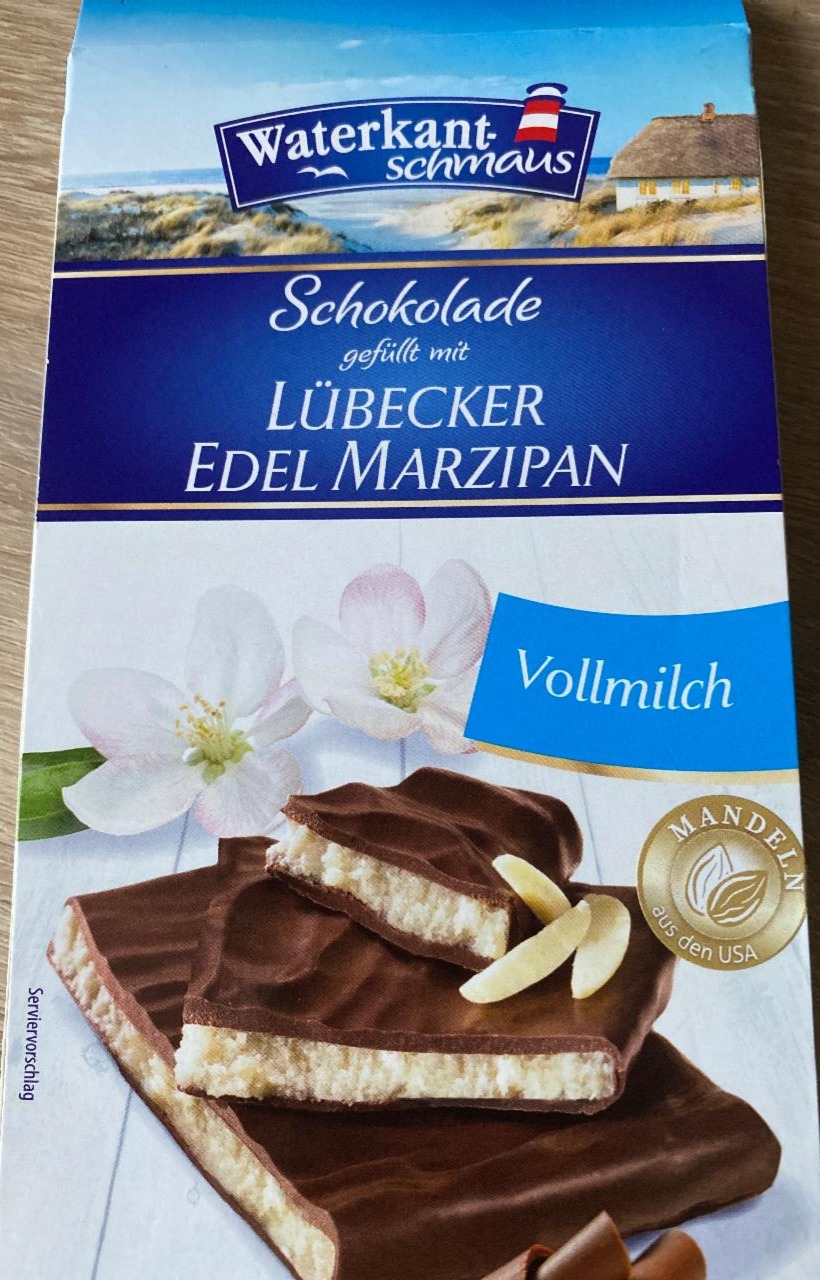 Fotografie - Schokolade gefüllt mit Lübecker edel marzipan Waterkantschmaus