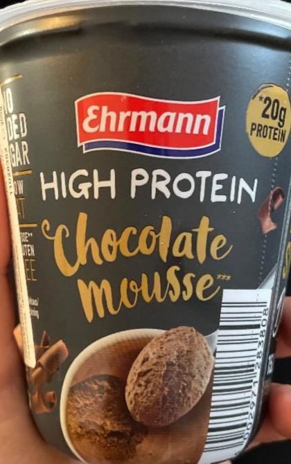 Fotografie - High protein chocolate mousse Ehrmann