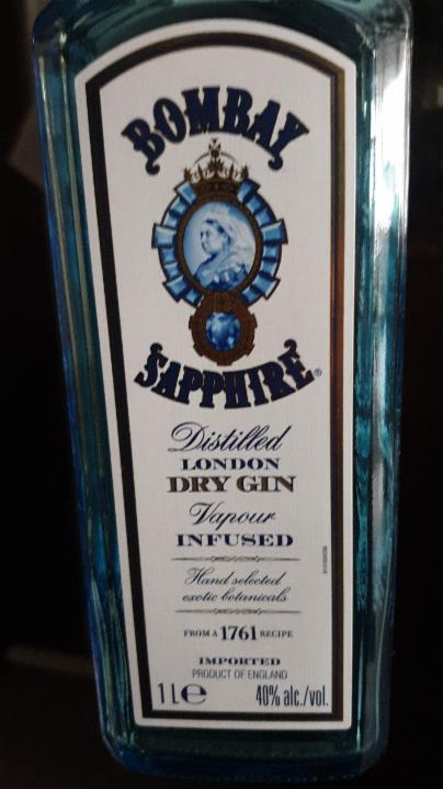 Fotografie - Bombay Sapphire Dry Gin 40%
