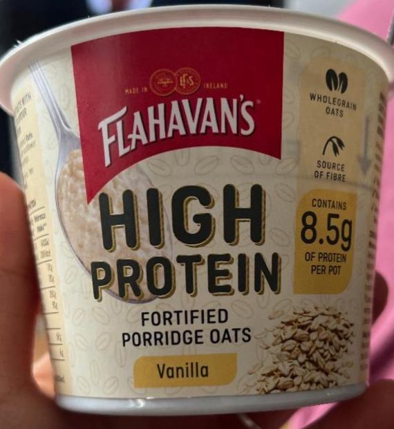 Fotografie - High protein fortified porridge oats Vanilla Flahavan´s