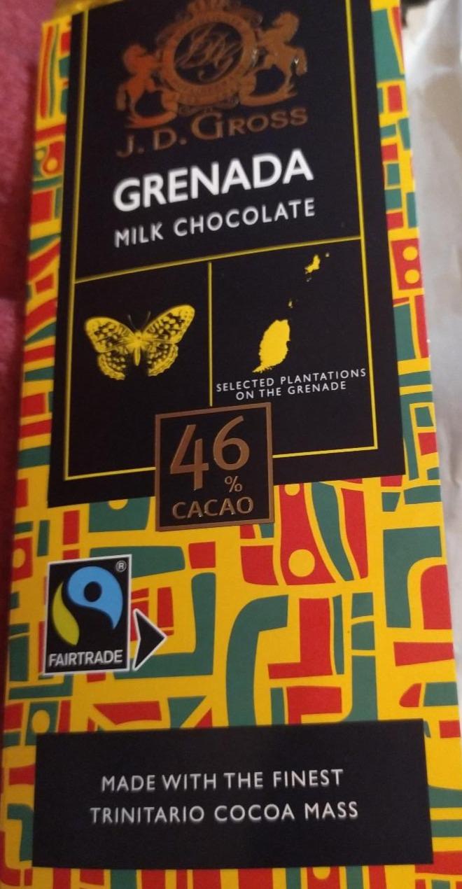 Fotografie - Grenada Milk Chocolate 46% cacao J. D. Gross