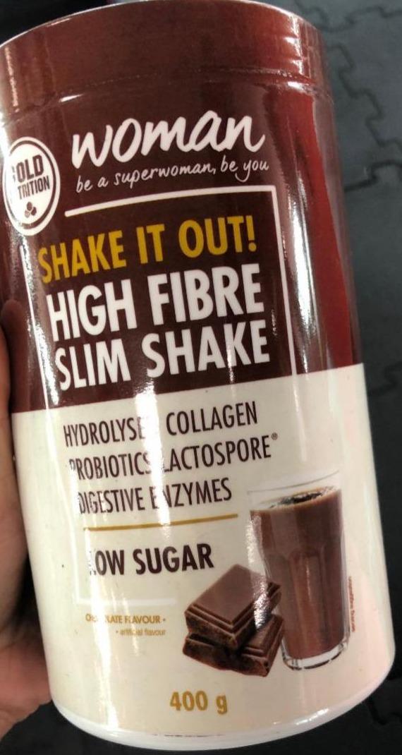 Fotografie - Shake it Out! High Fibre Slim Shake Chocolate Gold Nutrition