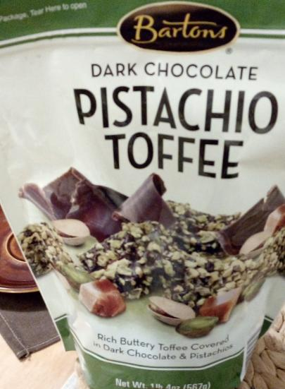 Fotografie - Dark Chocolate Pistachio Toffee Bartons