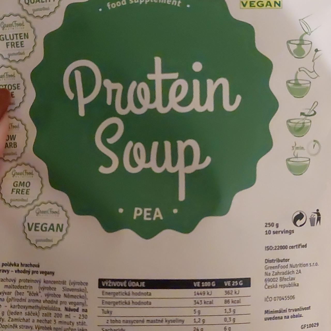 Fotografie - Protein Soup Pea GreenFood Nutrition