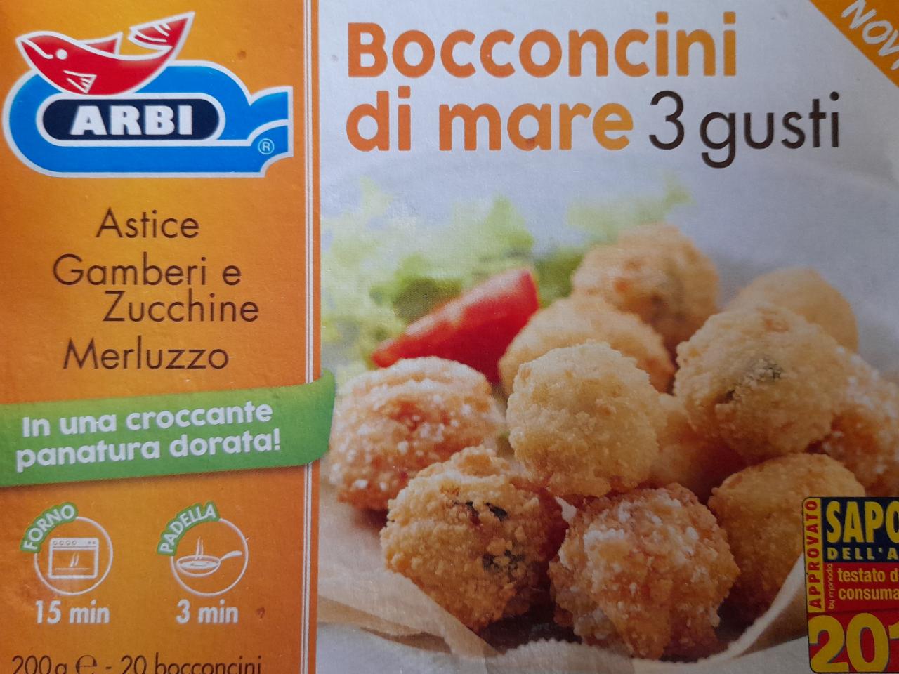 Fotografie - Bocconcini di mare 3 gusti Astice, Gamberi e Zucchine, Merluzzo Arbi