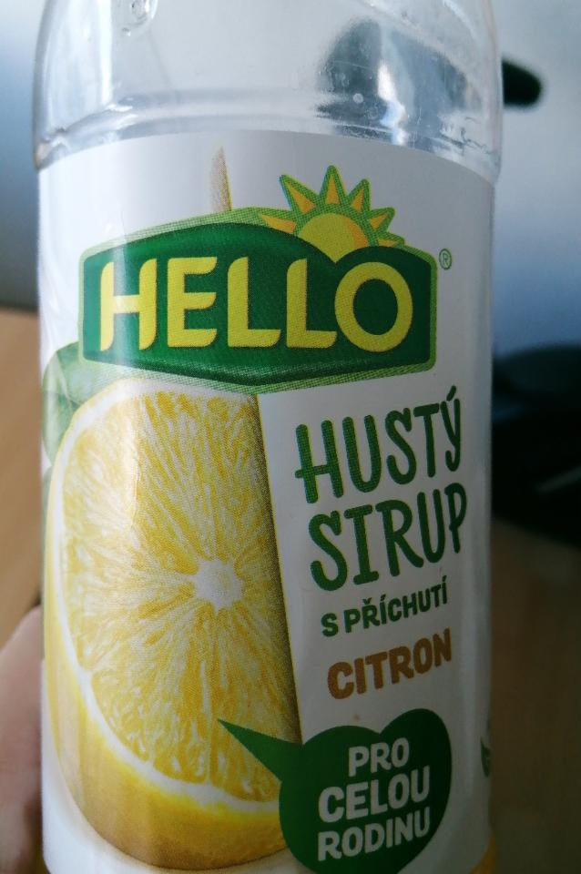 Fotografie - Hustý sirup citron - Hello