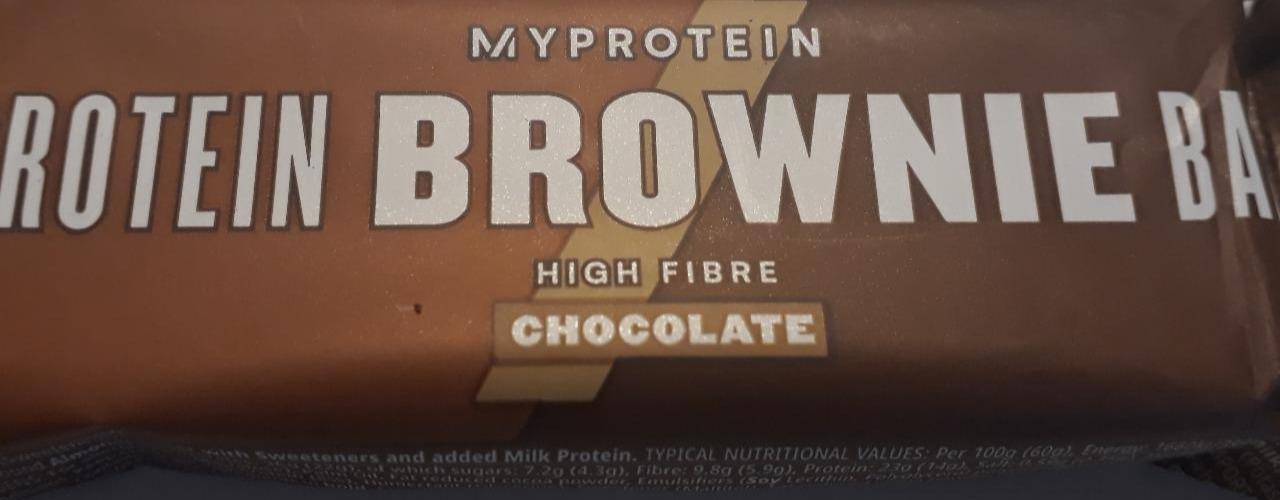 Fotografie - Protein brownie bar chocolate Myprotein